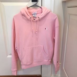 Pink Champion Reverse Weave Hoodie